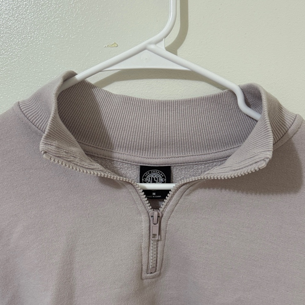 PacSun Lavender Half-Zip Crop Top